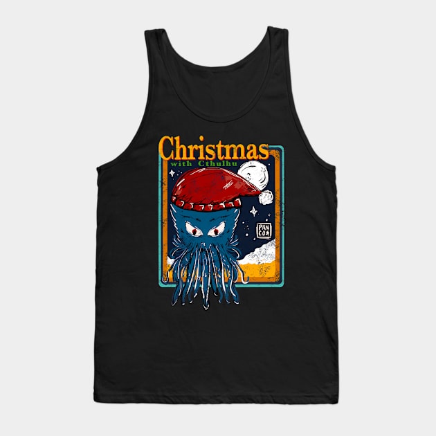 Cthulhu Christmas Tank Top by panco